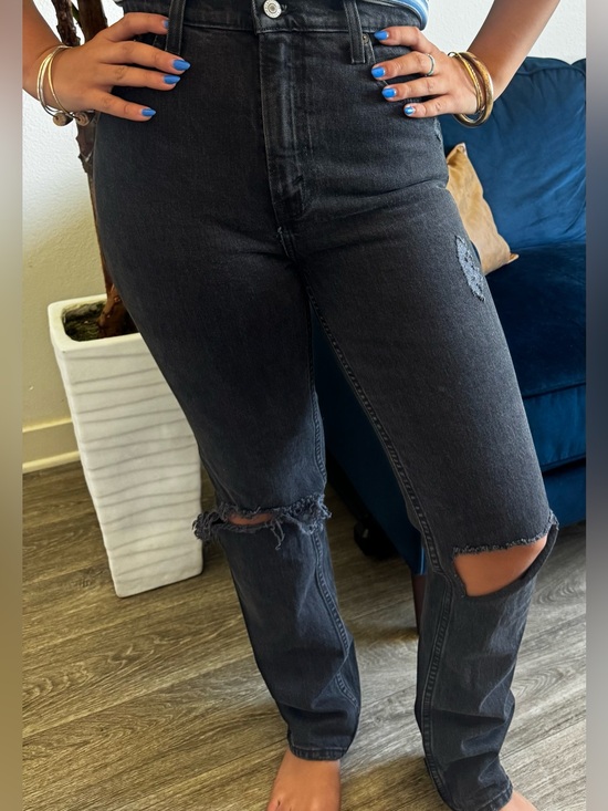 Abercrombie & Fitch Denim - Abercrombie & Fitch Black '90s Straight Ultra High Rise Jeans NEW, without tags